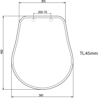 Kerasan RETRO WC sedátko, bílá/chrom 109001N
