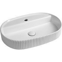 Isvea SINTESI keramické umyvadlo na desku, 60x40cm, bílá 10SI65060