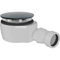 Polysan Vaničkový sifon, průměr 90mm, DN40, nízký, krytka gun metal 17916GM