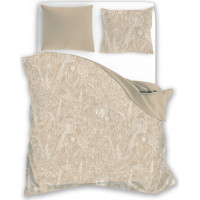 Bavlněné povlečení FASHION Luční květy - béžové - 160x200 cm