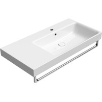 GSI NUBES keramické umyvadlo 100x50cm, s odkládací plochou vlevo, bílá ExtraGlaze 9628111