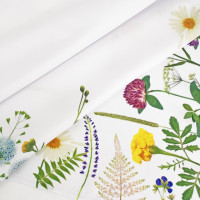 Velikonoční ubrus BLOOM Květiny - 140x200 cm - bílý