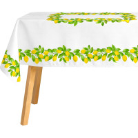 Dekorační ubrus LIMONE Citrony - 130x180 cm - bílý