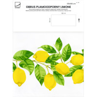 Dekorační ubrus LIMONE Citrony - 130x180 cm - bílý
