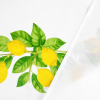 Dekorační ubrus LIMONE Citrony - 140x200 cm - bílý