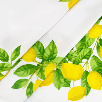 Dekorační ubrus LIMONE Citrony - 140x200 cm - bílý