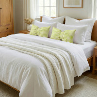 Dekorační polštář GLAM 30x50 cm - károvaný zelený