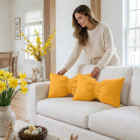 Dekorační polštář GLAM 30x50 cm - žlutý