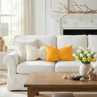 Dekorační polštář GLAM 30x50 cm - žlutý