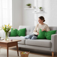 Dekorační polštář GLAM 30x50 cm - zelený