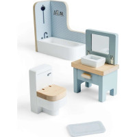 Bigjigs Toys Dřevěný nábytek do domečku pro panenky Koupelna