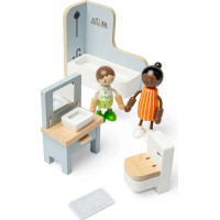Bigjigs Toys Dřevěný nábytek do domečku pro panenky Koupelna