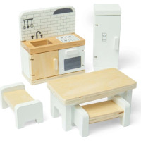 Bigjigs Toys Dřevěný nábytek do domečku pro panenky Kuchyň