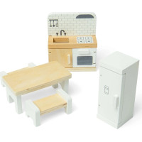 Bigjigs Toys Dřevěný nábytek do domečku pro panenky Kuchyň