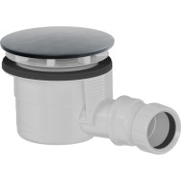 Polysan Vaničkový sifon, průměr 90mm, DN40, krytka gun metal 17911GM