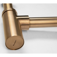 Sapho Umyvadlový sifon 5/4", odpad 32mm, kulatý, měď mat SI521