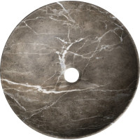 Sapho RONDEA keramické umyvadlo na desku Ø 41cm, breccia mramor AR445BM