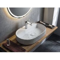 Isvea SINTESI keramické umyvadlo na desku, 60x40cm, bílá 10SI65060