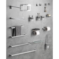 Sapho Držák toaletního papíru s poličkou, chrom UN1197C