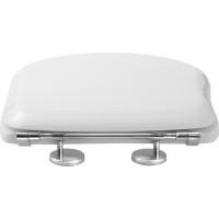 Kerasan RETRO WC sedátko Soft Close, bílá/chrom 108801N