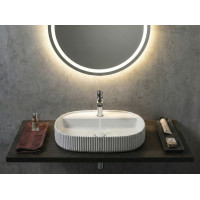 Isvea SINTESI keramické umyvadlo na desku, 60x40cm, bílá 10SI65060