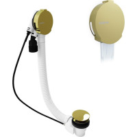 Polysan Vanová souprava s napouštěním, bovden, délka 1000mm, zátka 72mm, zlato 71855.90