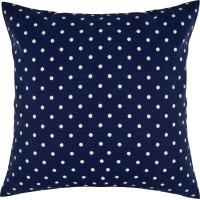 Povlak na polštář HAPPY 40x40 cm - tmavě modrý/bílé tečky