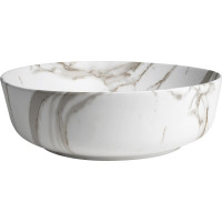 Sapho RONDEA keramické umyvadlo na desku Ø 41cm, bianco carrara AR445BC