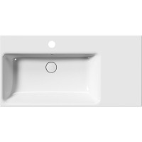 GSI NUBES keramické umyvadlo 100x50cm, s odkládací plochou vpravo, bílá ExtraGlaze 9627111