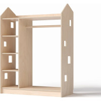 BusyKids Šatní skříň přírodní