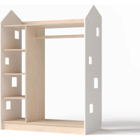 BusyKids Šatní skříň bílá