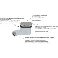 Polysan Vaničkový sifon, průměr 90mm, DN40, krytka měď mat 17911PG