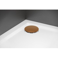 Polysan Vaničkový sifon, průměr 90mm, DN40, krytka měď mat 17911PG