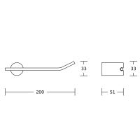 Aqualine Držák toaletního papíru, chrom UN88233C