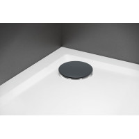 Polysan Vaničkový sifon, průměr 90mm, DN40, nízký, krytka gun metal 17916GM