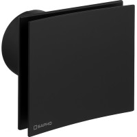 Sapho EIRA koupelnový ventilátor axiální, 15W, potrubí 100mm, černá EI101B