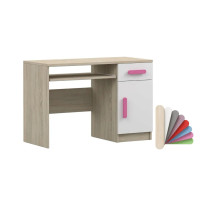 Psací stůl SMYK - dub sonoma/bílý (více variant)