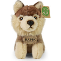 Rappa Plyšový vlk sedící 16 cm ECO-FRIENDLY