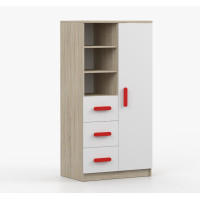 Regál SMYK - dub sonoma/bílý (více variant)