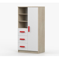 Regál SMYK - dub sonoma/bílý (více variant)