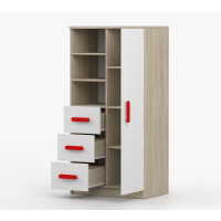 Regál SMYK - dub sonoma/bílý (více variant)