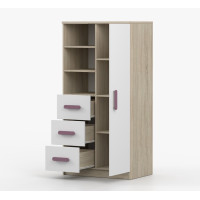 Regál SMYK - dub sonoma/bílý (více variant)