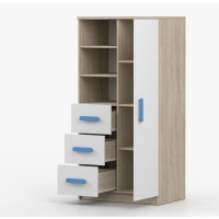 Regál SMYK - dub sonoma/bílý (více variant)