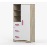 Regál SMYK - dub sonoma/bílý (více variant)