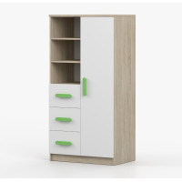 Regál SMYK - dub sonoma/bílý (více variant)