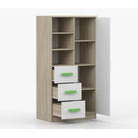 Regál SMYK - dub sonoma/bílý (více variant)