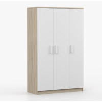 Šatní skříň SMYK 120 - dub sonoma/bílá (více variant)