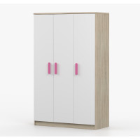 Šatní skříň SMYK 120 - dub sonoma/bílá (více variant)