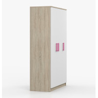 Šatní skříň SMYK 120 - dub sonoma/bílá (více variant)