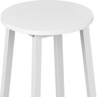 Kovová barová židle FLINT White - bílá